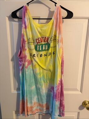torrid Tie-Dye Central Perk Friends Tank Top - Yellow, Pink, Blue, Orange